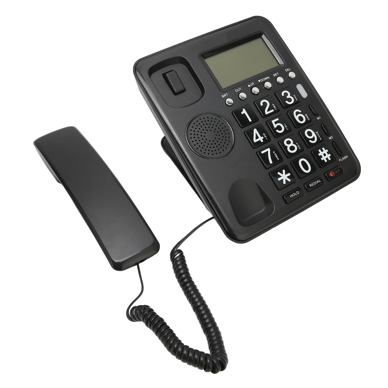 Corded Phone, Dual Port Corded Landline Telephone For Hotel, Caller ID