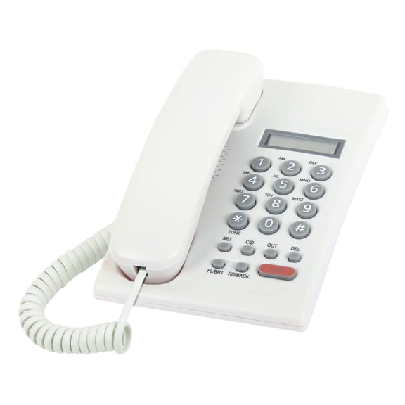 Corded Phone Landline Phone Landline Telephone with Call Display for Hotel Home Bathroom
