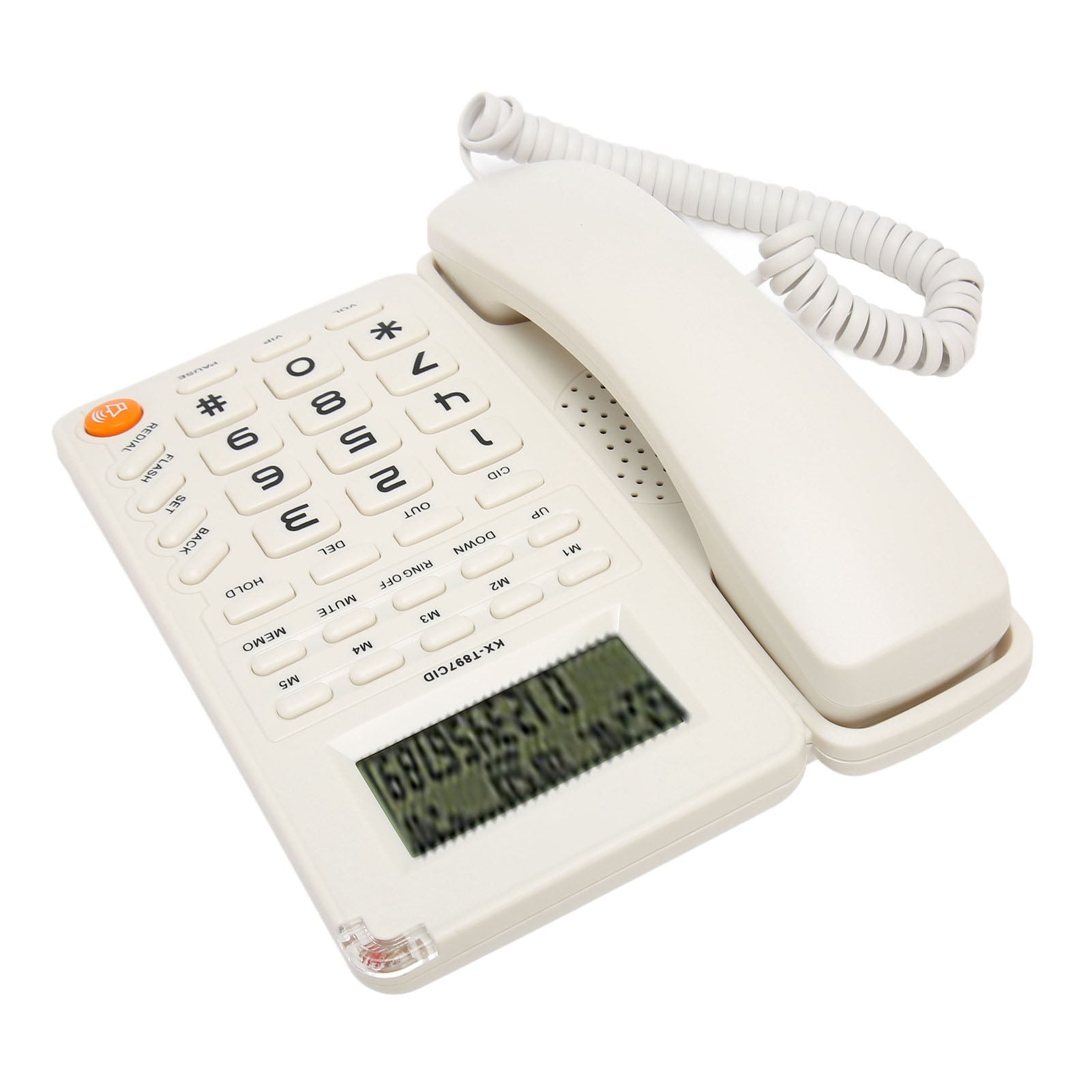 Corded Phone, Wired Phone With Speakerphone, Caller ID, Call Waiting, Big Button Landline
