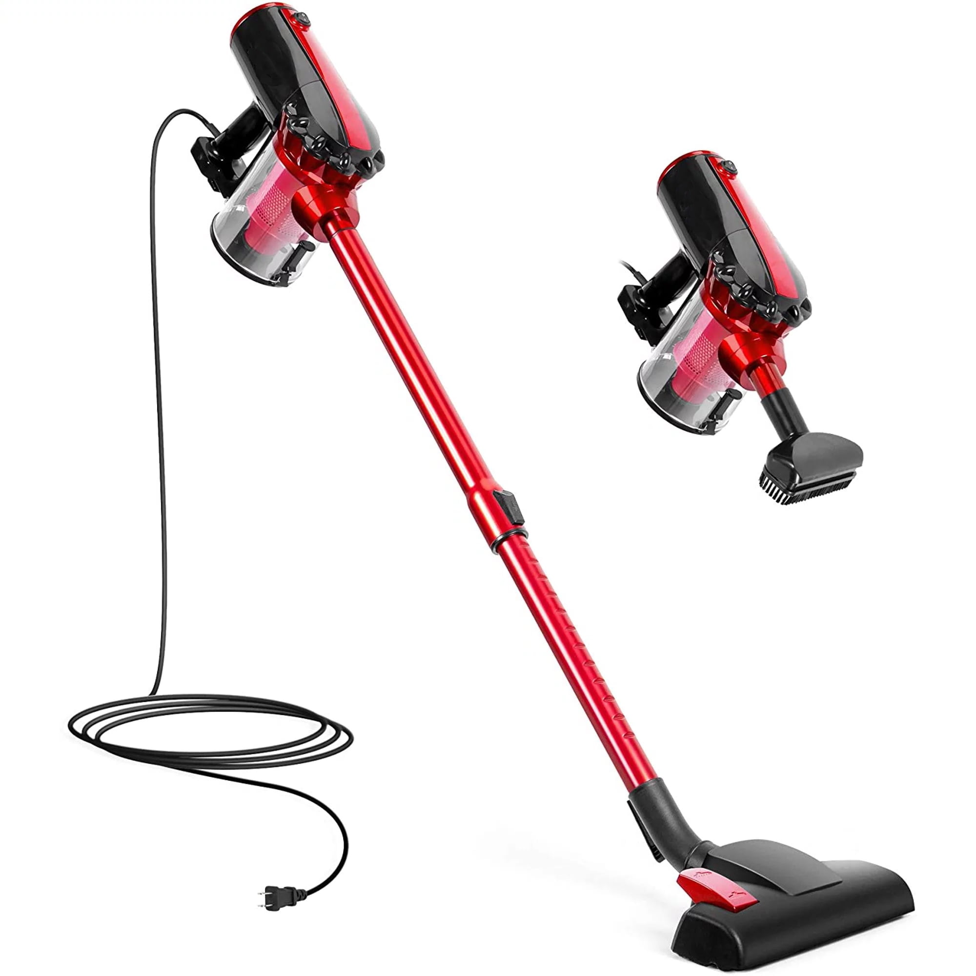 Corded Stick Vacuum, 17KPA Strong Suction Lightweight Vacuum Cleaner for Hard Floors