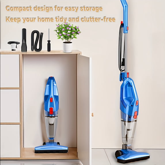 Corded Stick Vacuum Cleaner, 18000-40000pa Powerful Suction Stick Vacuum with 17Ft Cord, 6 in 1 Lightweight Vacuum Cleaner for Hard Floor Pet Hair