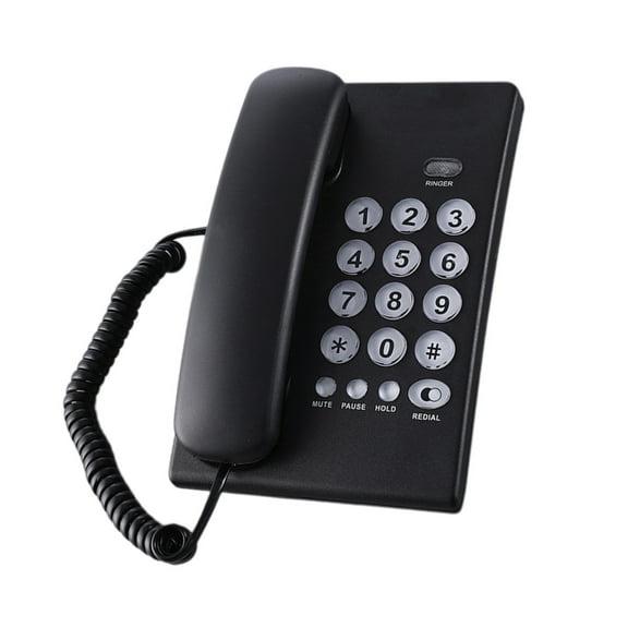 Corded Telephone Desktop House Phone Emegency Telephone Elderly Big Button Integrated Telephone for Home Office
