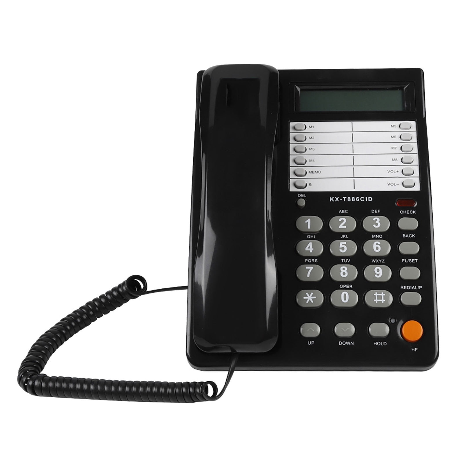Corded Telephone, Landline Phone, Wall Phone, DTMF/FSK Alarm Function