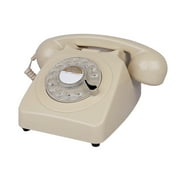 Corded Telephone Retro Rotary Dial Phone, Old Fashion Decorated Antique Telephone Wired Landline Telephones for Home Office School Hotel Decor …