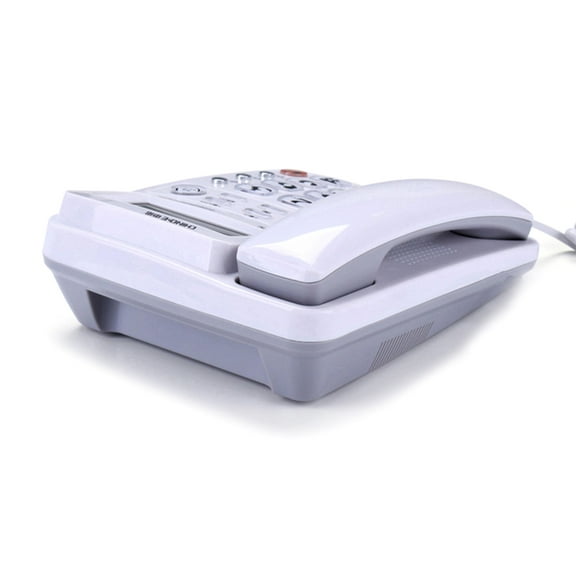 Corded Telephone With Caller Display And Landline Phone Speakerphone For Home Office Use Plastic Desk Phone