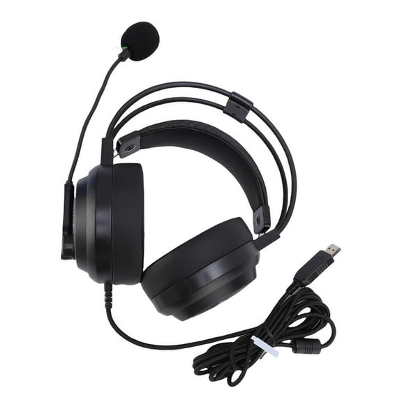 Corded USB Headset With Metal Flexible Microphone Boom Long Cable Lightweight Design Clear Voice Capture For Remote Work