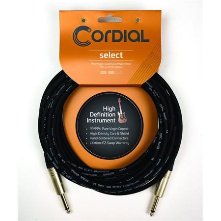 Cordial 10 Foot 1/4 to 1/4 Straight Instrument Cable w/ Road Wrap - CSI3PP