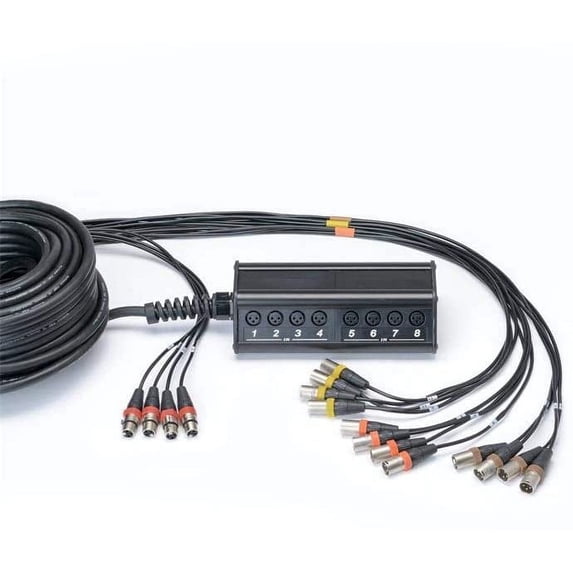 Cordial 100' 12-In/4-Out XLR Multi-Pair Snake Cable with Stage Box - CYB12-4C