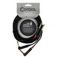 thumbnail image 1 of Cordial Cables 3719817 20 ft. Unbalanced Twin Cable & Adapter - Black, 1 of 2