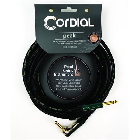 Cordial Cables 3719639 20 ft. Premium High-Copper Instrument Cable with Road Wrap