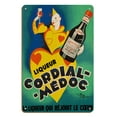 thumbnail image 1 of Cordial Médoc Liqueur - La Liqueur qui Rejouit le Coeur (The Liquor Which Rejoices Heart) - Vintage Advertising Poster by Henri Le Monnier c.1930 - 8 x 12 inch Vintage Wood Art Sign, 1 of 4