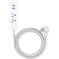 thumbnail image 1 of Cordinate 2-Outlet Grounded Extension Cord with USB, 10ft, Gray/White – 41691, 1 of 6