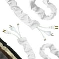 thumbnail image 1 of Cordinate Eggshell White Fabric Cord Cover 2 Pack, 6ft., 48656, 1 of 7