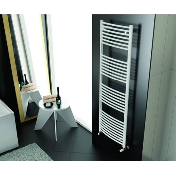 Cordivari White Hydronic Towel Warmer Straight, 24x48 in - Made in Italy