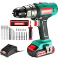thumbnail image 1 of Cordless 1/2 in. Keyless Chuck Hammer Drill/Driver with 2 Pcs Battery, 1 of 5