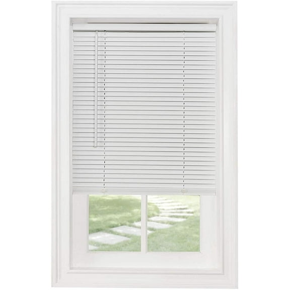Cordless 1" Light Filtering Mini Blind, 32" Wide x 72" Long, White