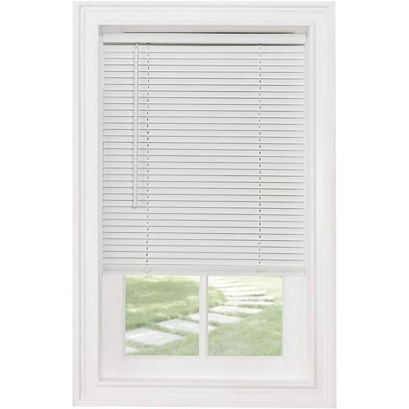 Cordless 1" Light Filtering Mini Blind, 33" Wide x 72" Long, White