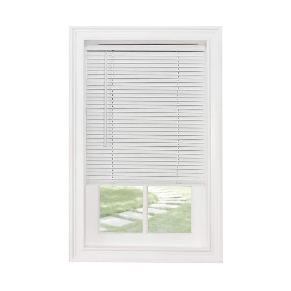 Cordless 1" Mini Blind, 28" Wide x 64" Long, White