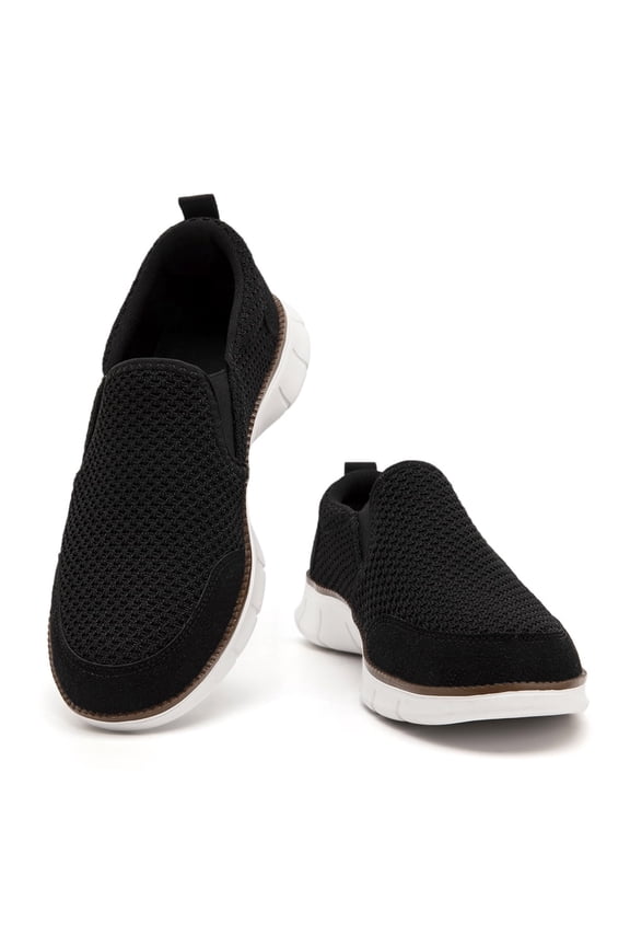 Mesh Slip-On Walking Shoes Lightweight Breathable Casual Loafers Non-Slip Sole for Daily Wear and Travel