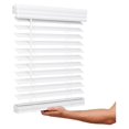 thumbnail image 1 of Cordless, 2 Inch Faux Wood Blind, 38" Wide x 72" Long, Window Blinds, Blinds & Shades, Blinds for Indoor Windows, Smooth, Bright White - 38" x 72",Bright White, 1 of 6