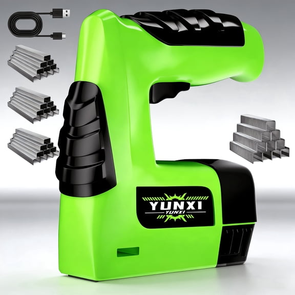 Cordless 2-in-1 Electric Nail Gun & Stapler, Lightweight Design with Nails and Charger