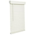 thumbnail image 1 of Cordless 2-inchFaux Wood Blind 47" Wide x 60" Long,(Soft White-Antique White),Smooth, Room Darkening, Horizontal Blinds for Living Room, Bedroom, Interior Door Windows, 1 of 2