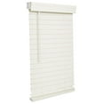 thumbnail image 1 of Cordless 2-inchFaux Wood Blind 47" Wide x 72" Long,(Soft White-Antique White),Smooth, Room Darkening, Horizontal Blinds for Living Room, Bedroom, Interior Door Windows, 1 of 5