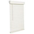 thumbnail image 1 of Cordless 2-inchFaux Wood Blind 51" Wide x 50" Long,(Soft White-Antique White),Smooth, Room Darkening, Horizontal Blinds for Living Room, Bedroom, Interior Door Windows, 1 of 5