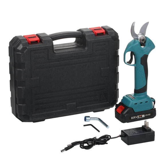Cordless 21V Brushless Electric Pruning Shears with 1 Rechargeable Battery, Light Power Tree Branch Pruner Garden Clippers, 1.2 inches / 30 mm Adjustable Cutting Diameter