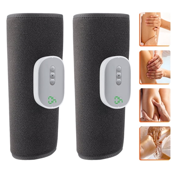 Cordless Air Compression Leg Massager, Calf Massager with 8 Intensities 4 Modes for Circulation, Portable Rechargeable Muscle Relaxation Device for Fatigue Relief, Gifts for Men Women (Pair)