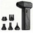 thumbnail image 1 of Cordless Air Duster 130000 RPM, Mini Turbofan Blower for Car Drying Snow Removal, USB-C Handheld Fan with LED Light, 1 of 2