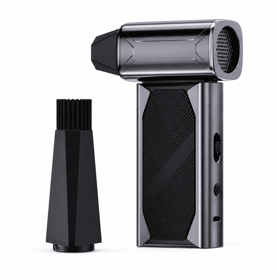 Cordless Air Duster, 130000RPM Brushless Turbo Blower, 140W High-Power Electric Dust Blower, Portable Handheld Jet Fan for Cleaning Cars, Homes, Keyboards, and Outdoor Equipment