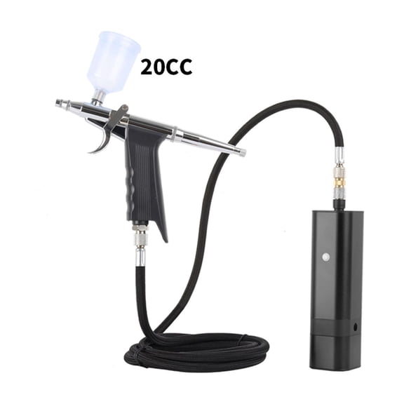 Cordless Airbrush Kit with Gravity Trigger Type Spray Gun for Art Model Body Paint Artist Makeup Nail Tattoos Cake Tools