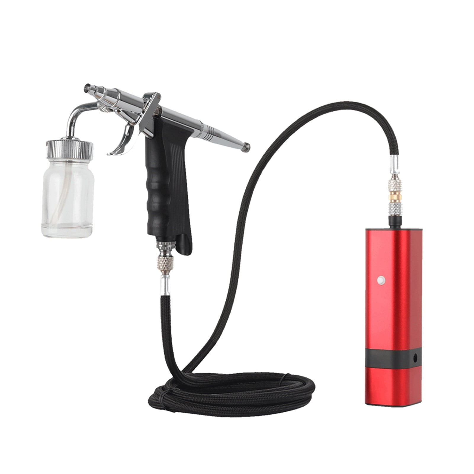 Cordless Airbrush Kit with Siphon Trigger Type Spray Gun for Art Model Body Paint Artist Makeup Nail Tattoos Cake Tools ,Ingeniously Designed