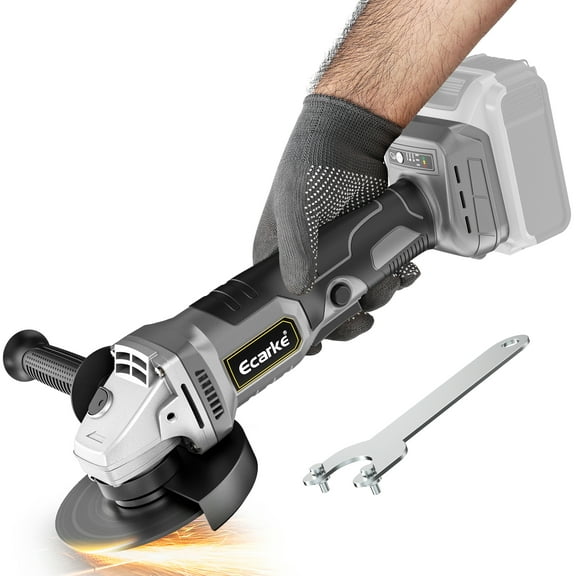 Cordless Angle Grinder for DeWALT 20v Battery: 8500RPM Brushless Grinder Tool- 5/8''-11 Spindle Small Angle Grinder for 4-1/2'' Wheels, 3 Variable Speed Settings for Cutting, Grinding, Bare Tool