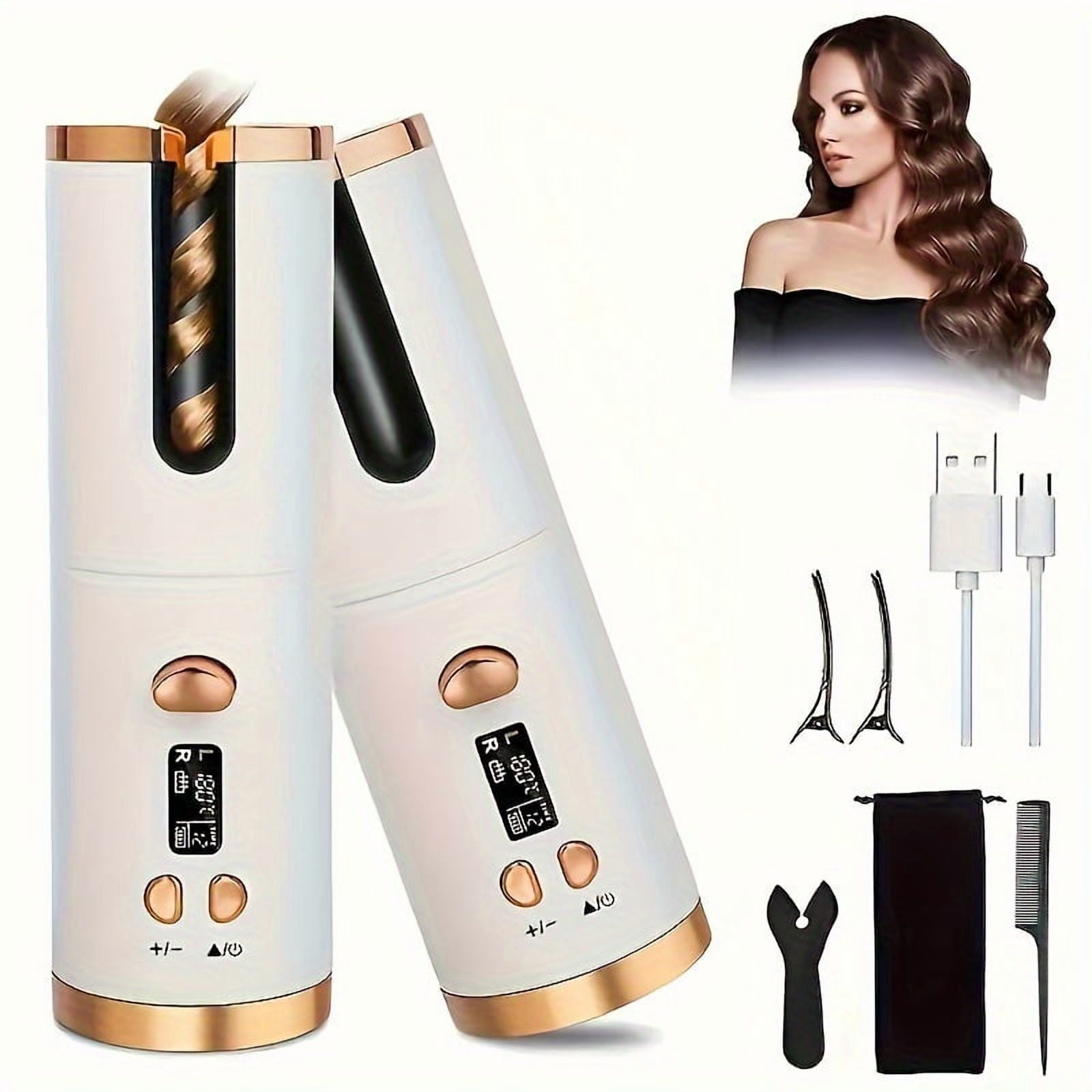 Cordless Auto Rotating Ceramic Curling Iron LCD Display with Cordless Auto Rotating Ceramic Curling Iron LCD Display with