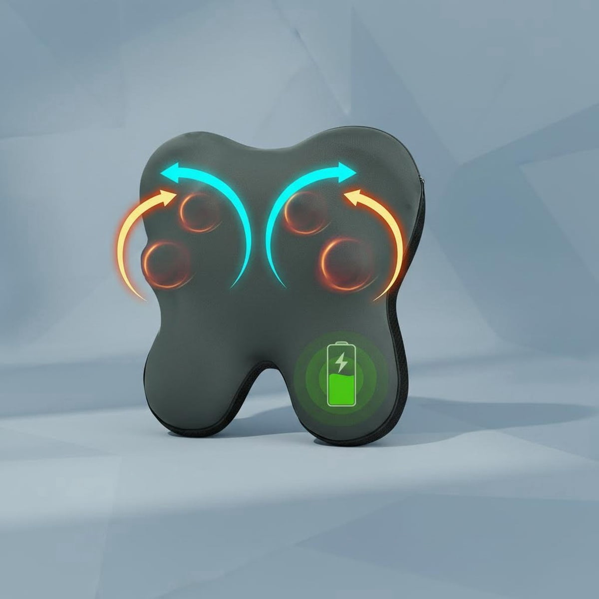 Cordless Back Massager, Shiatsu Neck Massager with Heat for Muscle Pain ...