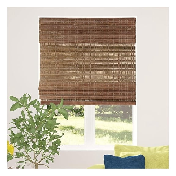 Cordless Bamboo Shade Blind, Light Filtering, 22.5" W x " H, Ceylon Chestnut