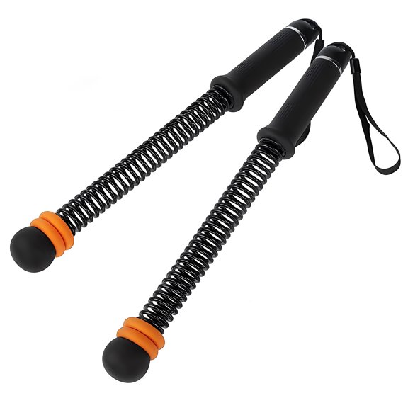 Cordless Battle Rope with Adjustable Resistance Springs, Ropeless Weighted Workout Stick for Strength Training and Cardio Fitness, Home Gym Exercise Equipment