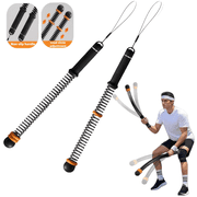 Cordless Battle Rope NEW Upgrade Adjustable - 10-Min Efficient HIIT Workout - Anti-Slip & Silent Home Fitness Gear - Best for HIIT & Core Training - Quiet Ropeless
