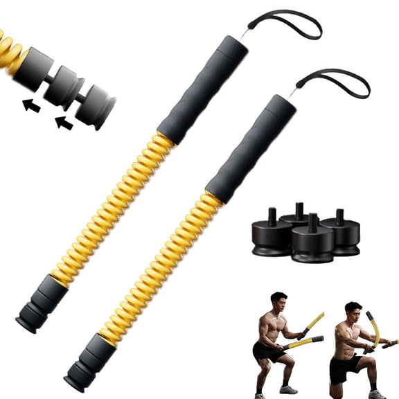 Cordless Battle Rope Set, Adjustable Weighted Ropeless Training Ropes with 4 Weight Blocks (2 Pack)