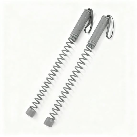 Cordless Battle Rope Strength Trainer for Home Fitness, Improves Endurance & Cardio – Portable, Durable Design for Indoor & Outdoor Workouts, Gray