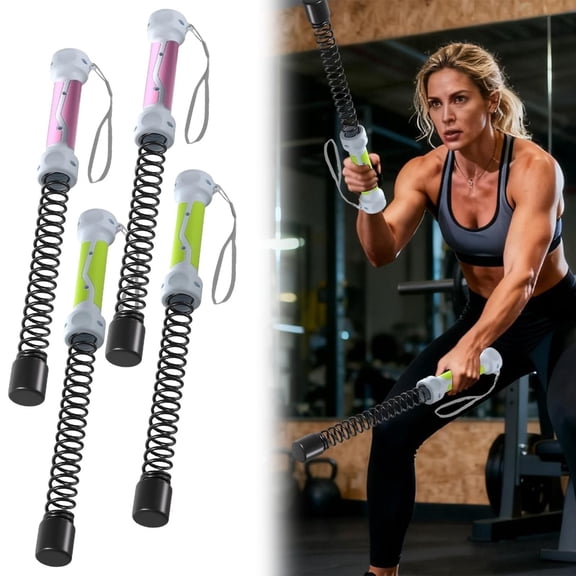 Cordless Battle Ropes 2 Pcs, Ropeless Battle Ropes for Home Gym, Portable Weighted Training Ropes with Anti-Slip Handle,Black