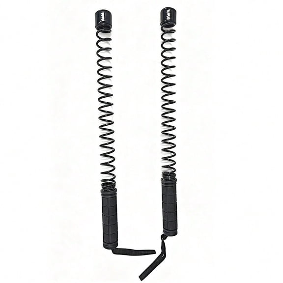 Cordless Battle Ropes, 3-in-1 Adjustable Resistance, Black, 2 Pack