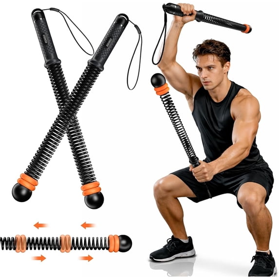 Cordless Battle Ropes with Adjustable Resistance Springs - Weighted ...