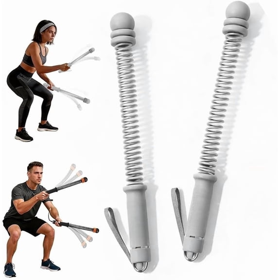 Cordless Battle Ropes with Adjustable Resistance for Home Gym, Weighted HIIT Workout