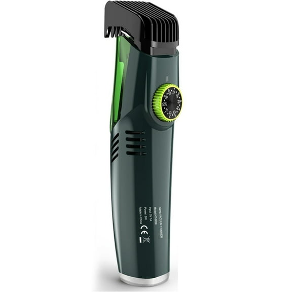 Cordless Beard Trimmer,Electric Shaver with Built-in Vacuum,IPX6 Waterproof,Precision Clipper for Mustache and Sideburns,1 * razor 1 * limit comb 1 * Charging cable