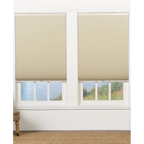 Cordless Blackout Cellular Shade, Tan - 45 x 64 in.