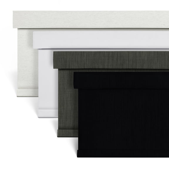 Cordless Blackout Roller Shades for Windows, Free-Stop Linen Shades with Valance, Thermal Insulated Fabric, UV Protection Roller Blinds for Home,Black,39"W X 72"H