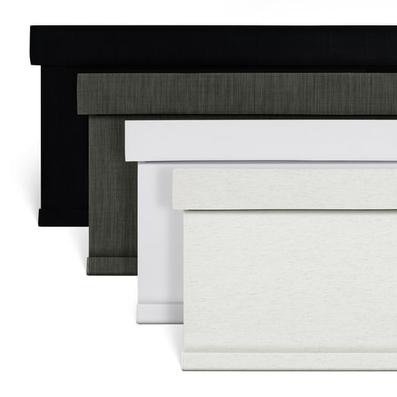 Cordless Blackout Roller Shades for Windows, Free-Stop Linen Shades with Valance, Thermal Insulated Fabric, UV Protection Roller Blinds for Home,Light Beige,28"W X 72"H